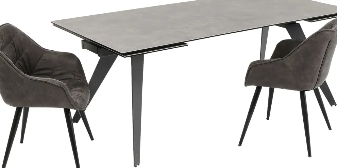 Förlängningsbord Amsterdam Dark 200(45+45)x100cm - KARE Design