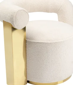 Fåtölj Amuse - Cremevit/Guld - KARE Design