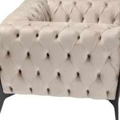 Fåtölj Bellissima Velvet - Beige, 120cm - KARE Design