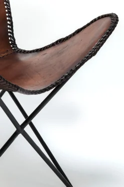Fåtölj Butterfly Brun Econo - KARE Design