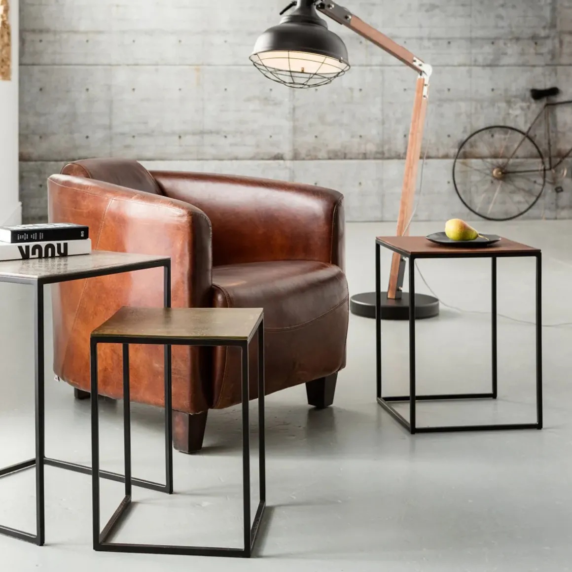 Fåtölj Cigarr Lounge - Brun Läder - KARE Design