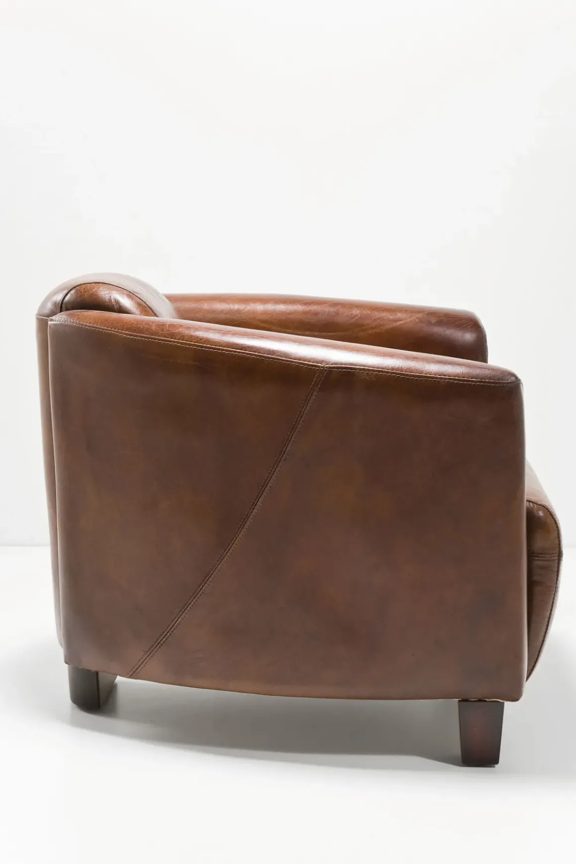 Fåtölj Cigarr Lounge - Brun Läder - KARE Design