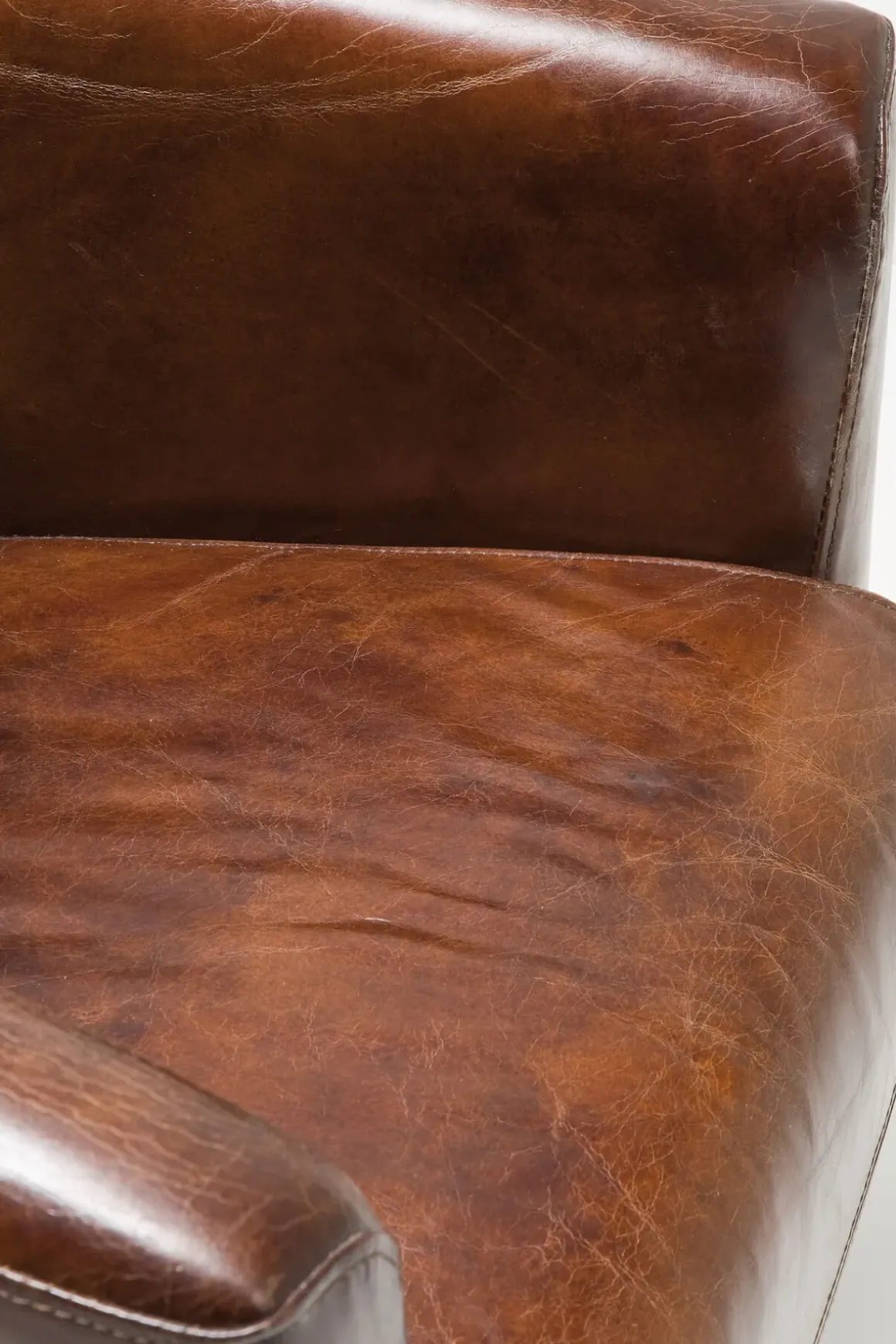 Fåtölj Cigarr Lounge - Brun Läder - KARE Design