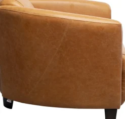 Fåtölj Cigarr Lounge - Ljusbrunt Läder - KARE Design