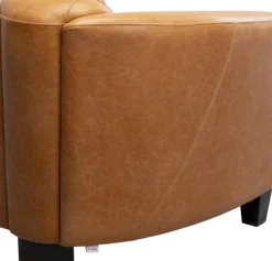 Fåtölj Cigarr Lounge - Ljusbrunt Läder - KARE Design