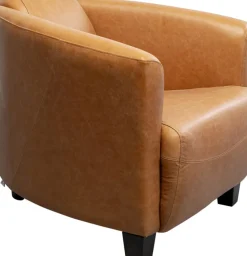 Fåtölj Cigarr Lounge - Ljusbrunt Läder - KARE Design