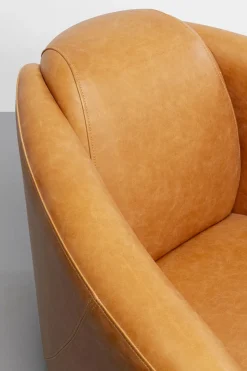 Fåtölj Cigarr Lounge - Ljusbrunt Läder - KARE Design