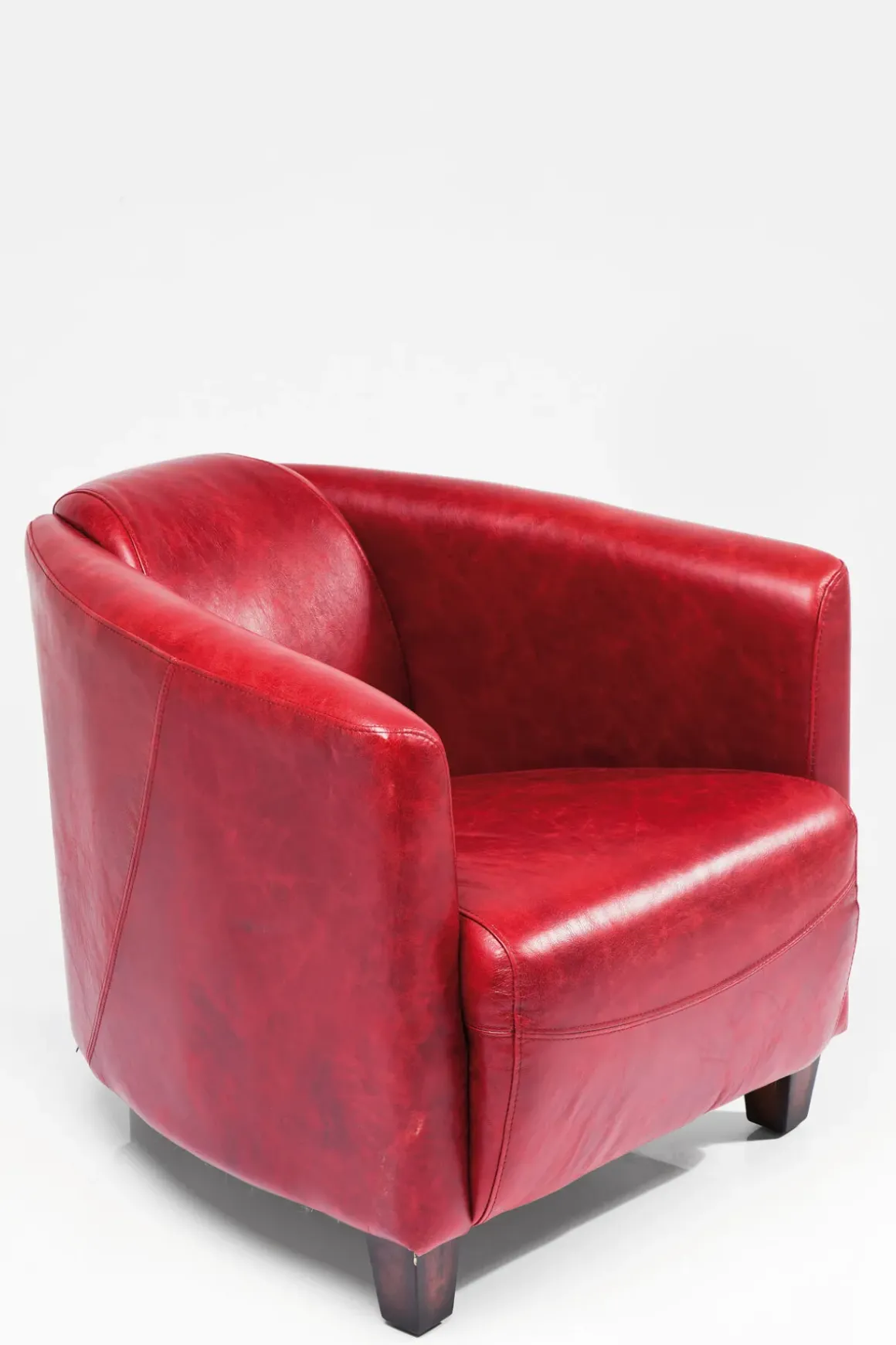 Fåtölj Cigarr Lounge - Röd Läder - KARE Design