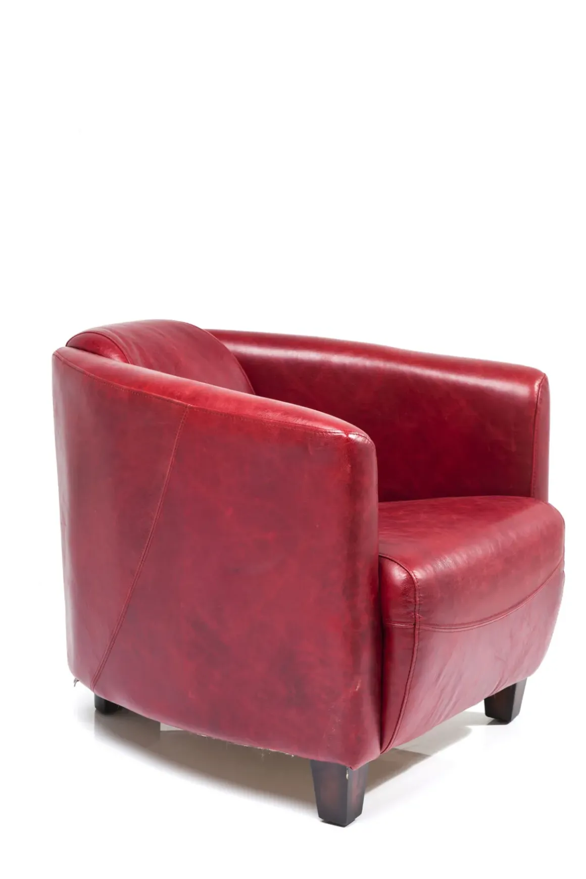 Fåtölj Cigarr Lounge - Röd Läder - KARE Design