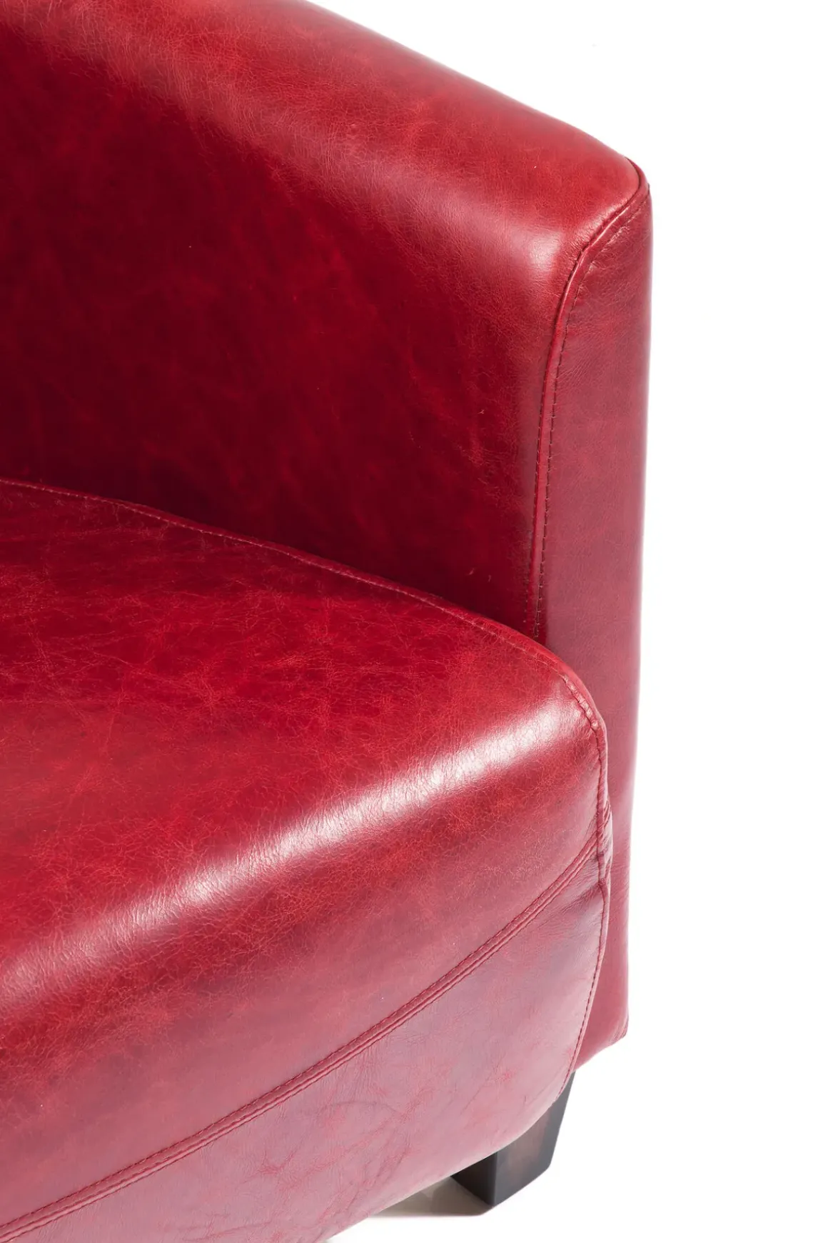 Fåtölj Cigarr Lounge - Röd Läder - KARE Design