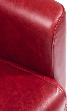 Fåtölj Cigarr Lounge - Röd Läder - KARE Design