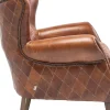 Fåtölj Country Side - Klassisk Öronlappsfåtölj i Läder - KARE Design