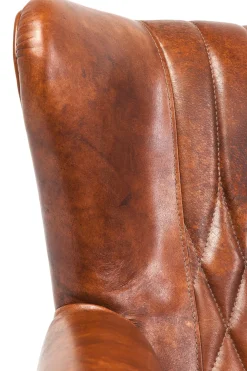 Fåtölj Country Side - Klassisk Öronlappsfåtölj i Läder - KARE Design