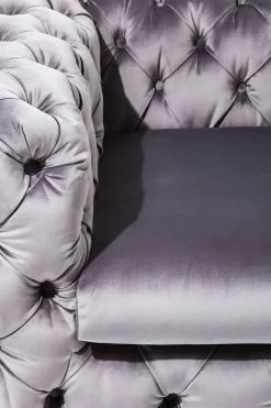 Fåtölj Desire - Grå Sammet - KARE Design
