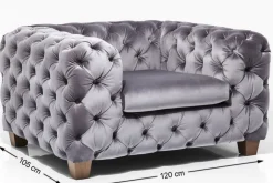 Fåtölj Desire - Khaki Sammet - KARE Design