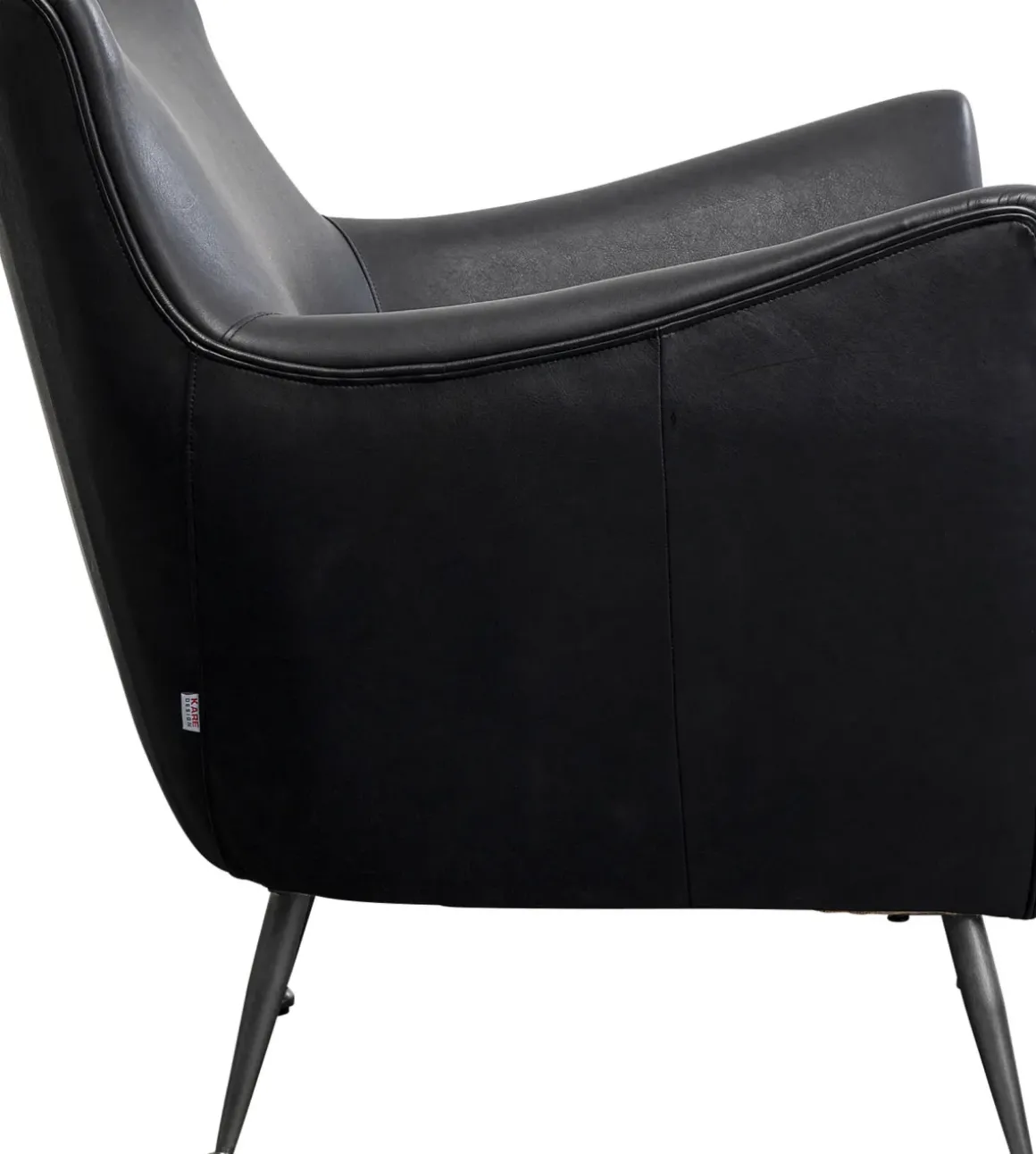 Fåtölj Goldfinger Smart - Svart Läder - KARE Design