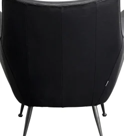 Fåtölj Goldfinger Smart - Svart Läder - KARE Design