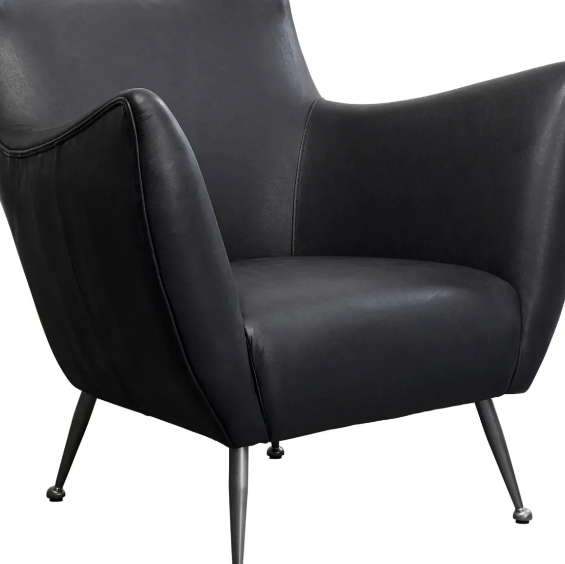 Fåtölj Goldfinger Smart - Svart Läder - KARE Design