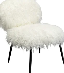Fåtölj Hairy - Vit - KARE Design