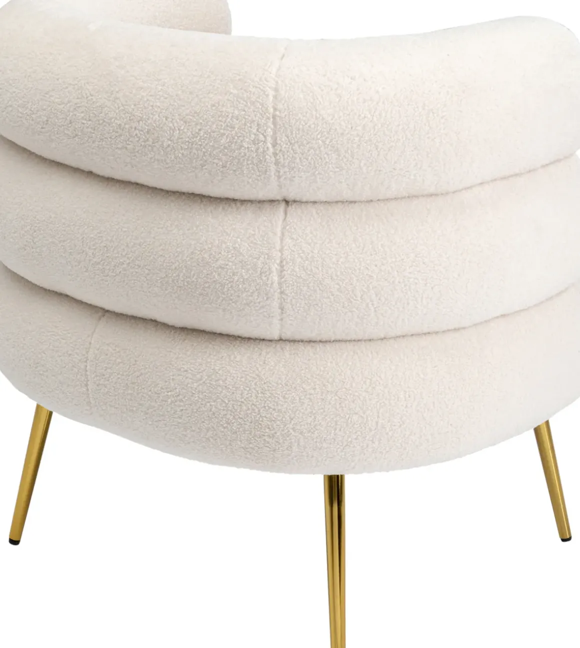 Fåtölj Livelli - Cremevit/Guld - KARE Design