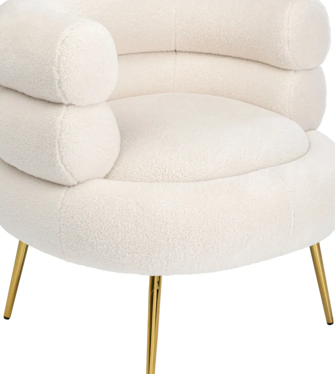 Fåtölj Livelli - Cremevit/Guld - KARE Design
