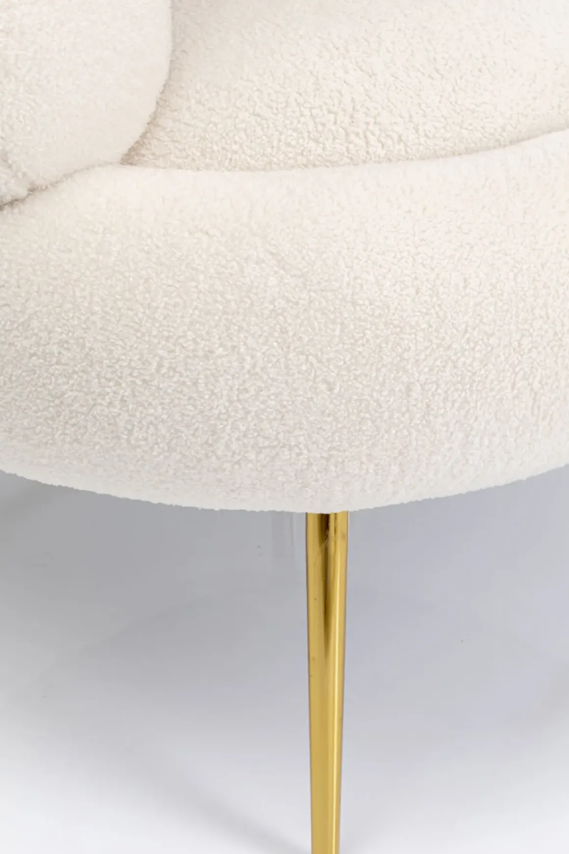 Fåtölj Livelli - Cremevit/Guld - KARE Design