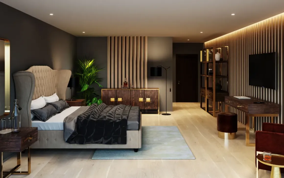 Fåtölj Loft - Brun Sammet/Mässing - KARE Design