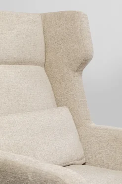 Fåtölj med Pall Quinn Hög - Beige - KARE Design
