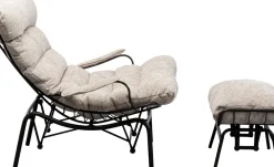 Fåtölj med Pall Vienna - Swing Beige - KARE Design