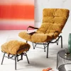 Fåtölj med Pall Vienna - Swing Gul - KARE Design