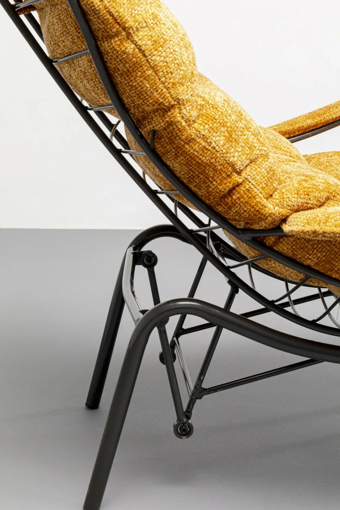 Fåtölj med Pall Vienna - Swing Gul - KARE Design