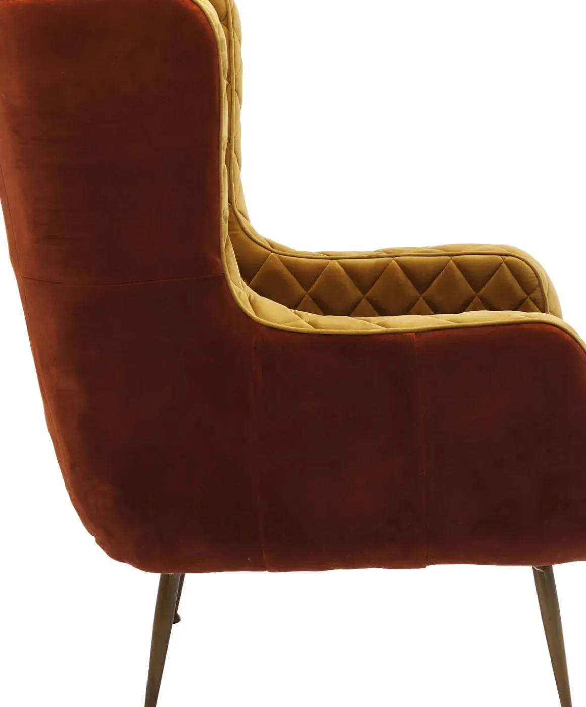 Fåtölj Nonna - Öronlappsfåtölj Rost/Orange - KARE Design