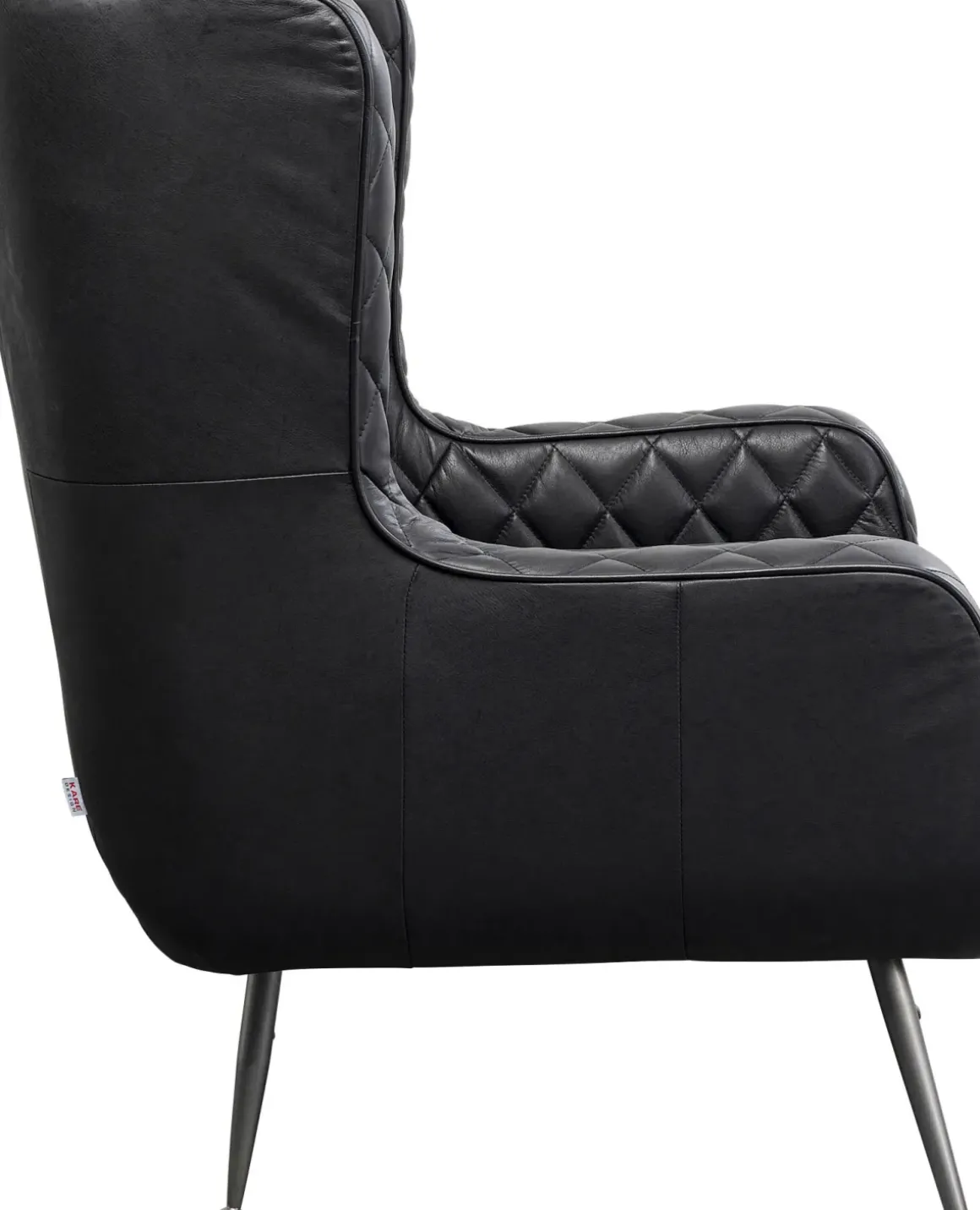 Fåtölj Nonna Smart - Svart Läder - KARE Design