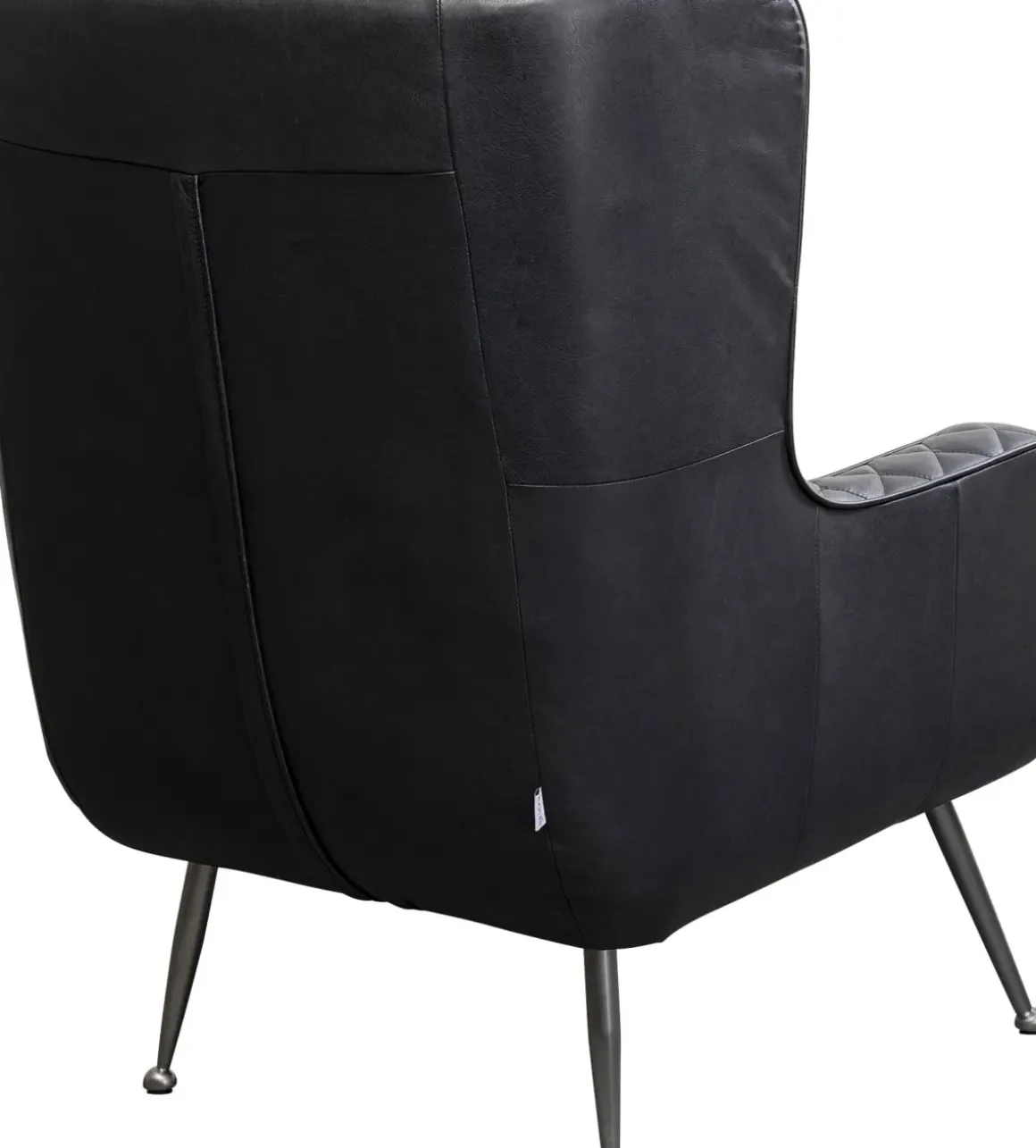 Fåtölj Nonna Smart - Svart Läder - KARE Design