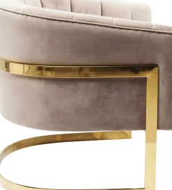 Fåtölj Rure Elegance - Beige/Mässing - KARE Design