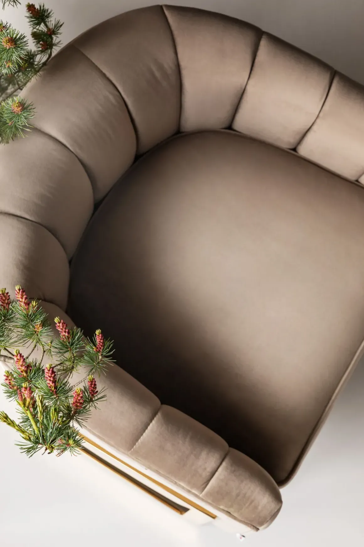 Fåtölj Rure Elegance - Beige/Mässing - KARE Design