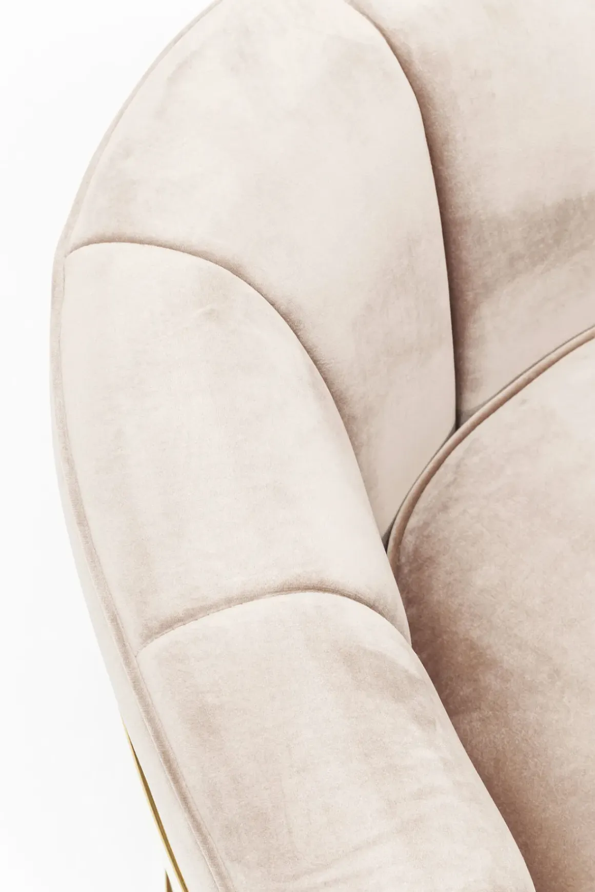 Fåtölj Rure Elegance - Beige/Mässing - KARE Design
