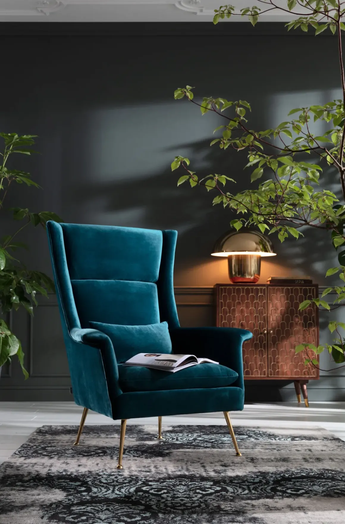 Fåtölj Vegas Forever Blå Grön - KARE Design