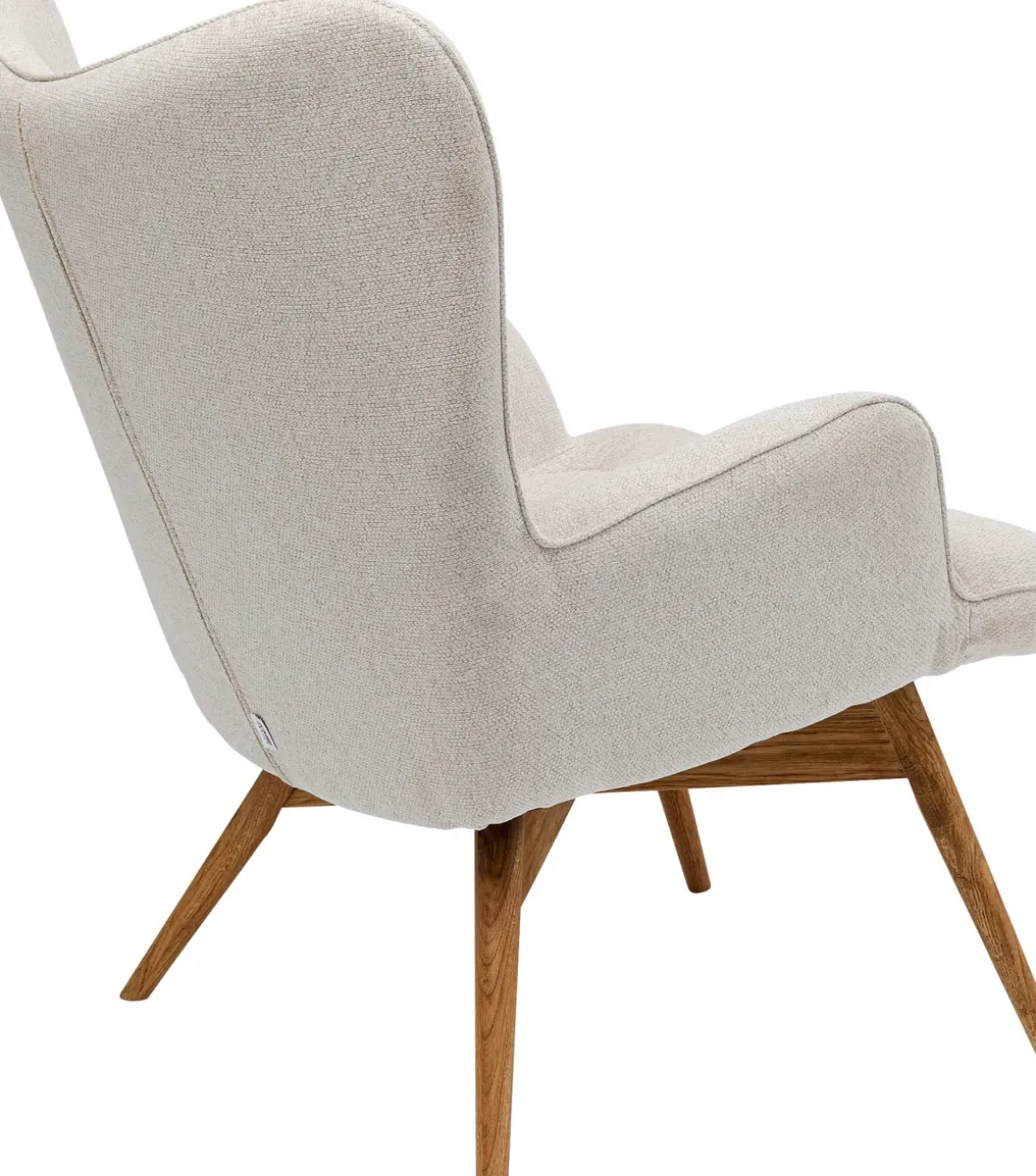Fåtölj Vicky - Creme Vit/ Ben i ek - KARE Design