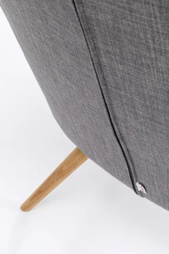 Fåtölj Vicky - Grå/Träben - KARE Design