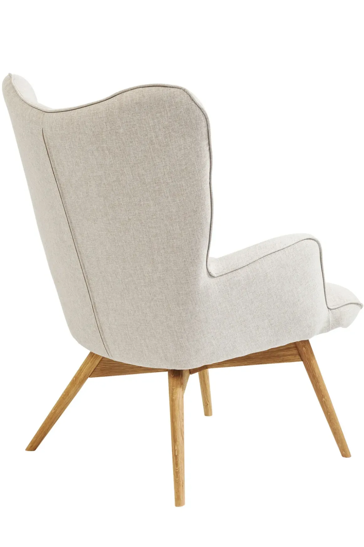 Fåtölj Vicky - Ljus Beige/Träben - KARE Design