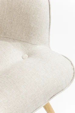 Fåtölj Vicky - Ljus Beige/Träben - KARE Design