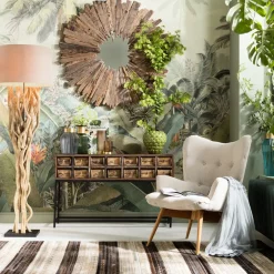 Fåtölj Vicky - Ljus Beige/Träben - KARE Design