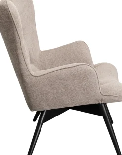 Fåtölj Vicky - Ljusbrun/Svarta Ben - KARE Design