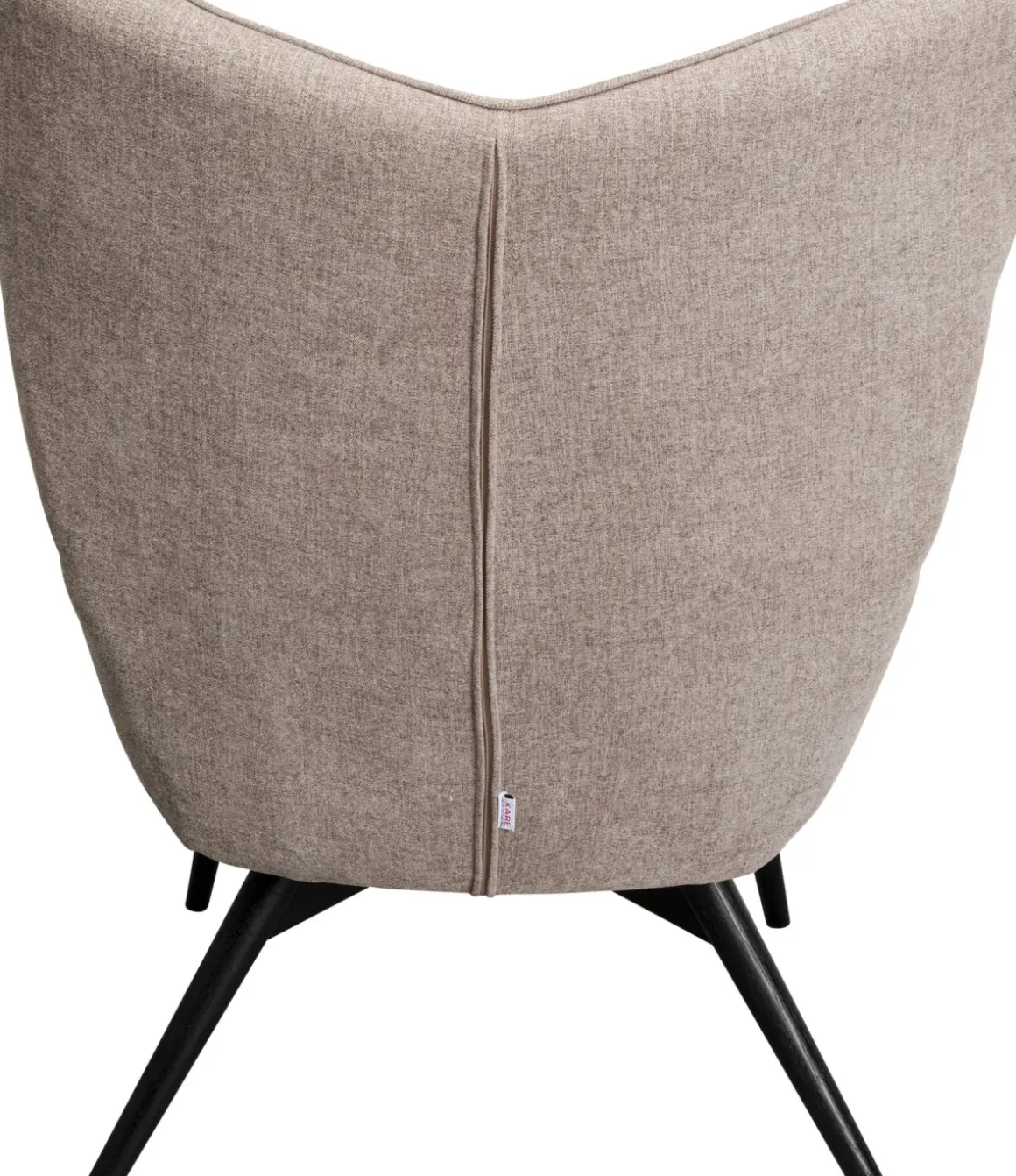 Fåtölj Vicky - Ljusbrun/Svarta Ben - KARE Design