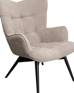 Fåtölj Vicky - Ljusbrun/Svarta Ben - KARE Design