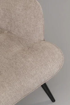 Fåtölj Vicky - Ljusbrun/Svarta Ben - KARE Design