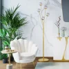 Fåtölj Water Lily - Beige/ Mässningsben - KARE Design