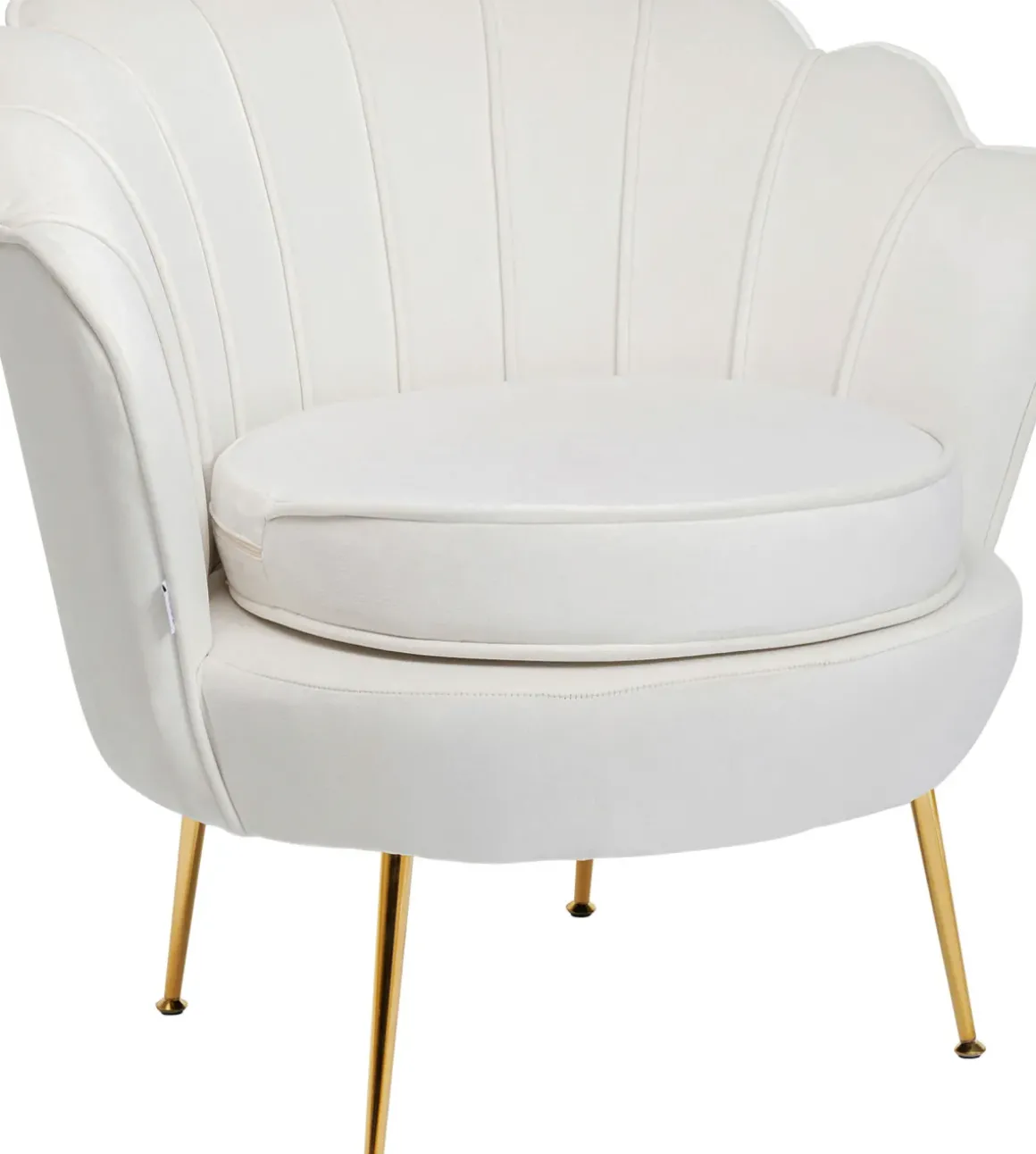 Fåtölj Water Lily - Beige Sammet - KARE Design