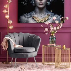 Fåtölj Water Lily - Grå - KARE Design